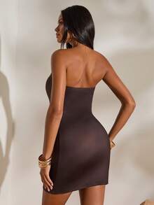 Opulessa 春夏度假针织印花修身筒裙（女款） - 黑色 - 查看 6