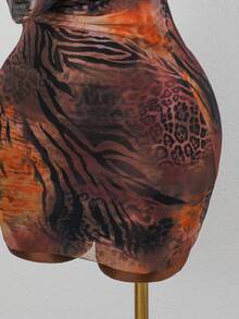 Slaydiva 新款女士泳衣罩衫连体裤，性感印花网纱面料，适合海滩度假，春夏皆宜 - 彩色 - 查看 7