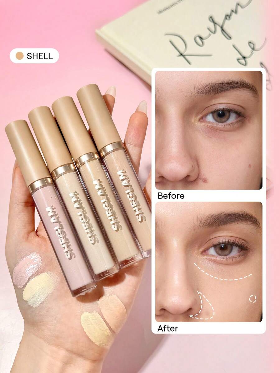 SHEGLAM Like Magic 保濕遮瑕膏-Shell 品牌 美容 化妝 化妝品 適合女性與女孩 完美搭配夏季春季 Y2K 時尚 流行 生日 母親節禮物 假期 派對準備就緒 最佳顏色 - Shell - 查看 1