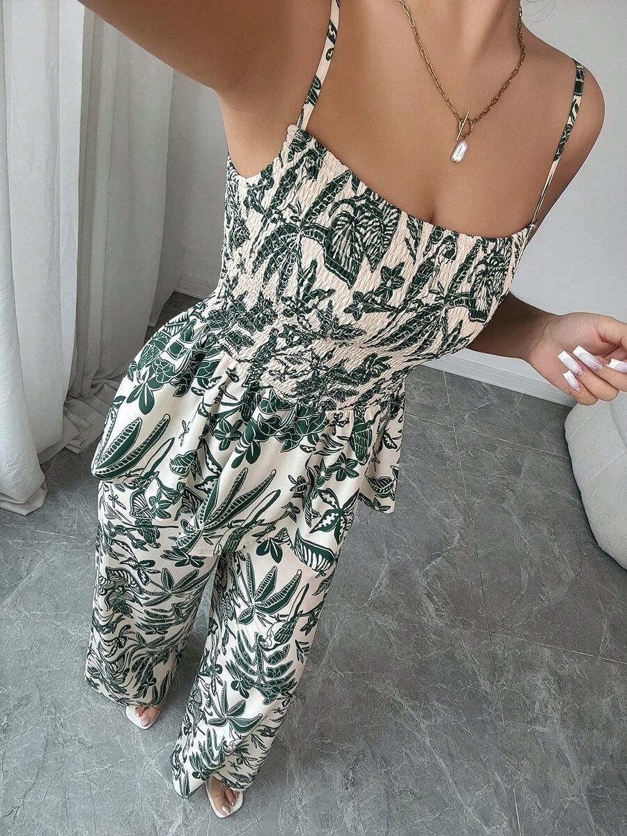 Elenzga 女童条纹蝴蝶结吊带背心和直筒裤套装，夏季度假装 - 彩色 - 查看 1