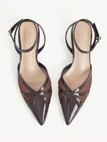 CUCCOO CHICEST Women Heeled Sandals - Coffee Brown - View 2