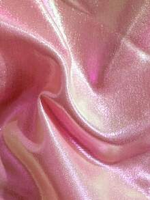 Swim Mod 女士花卉亮片荷叶边挂脖比基尼套装，夏季海滩度假 - 粉色 - 查看 5