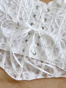 Soleia 女士休闲度假、海滩婚礼宾客、毕业典礼、早午餐、圣帕特里克节、春假、复活节、音乐节、优雅波西米亚风、热带风情、浪漫情调、婚礼、派对无袖上衣，适合春夏穿着 - 白色 - 查看 5