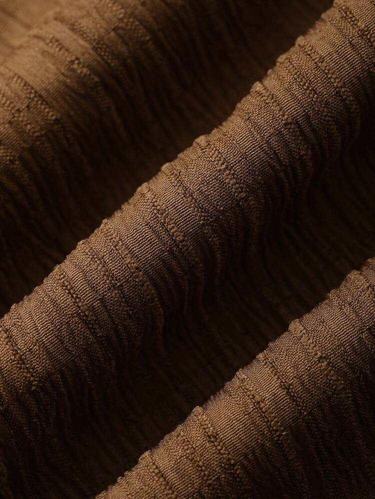 Women's Elegant Solid Color Tie-Up Shirt And A-Line Skirt 2-Piece Set, Spring/Summer