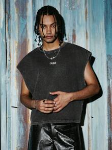 PAVTROS Men's Casual Crew Neck Sleeveless Tank Top - Black - View 4