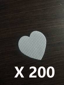 指甲清洁湿巾 - 专业无绒指甲油卸除棉片，UV凝胶清洁纸巾，无香型美甲准备和完成清洁工具（白色心形） - 白色 - 查看 12