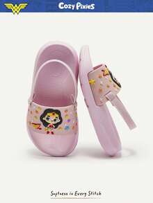 Cozy Pixies 1 Đôi dép lê cho bé kiểu công chúa xinh xắn, đa năng, thích hợp đi biển mùa hè. - Hồng - Xem 4