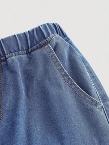 Firerie Kids Firerie Kids Conjunto de chaleco vaquero y pantalones de niña preadolescente de estilo casual de verano - Lavado ligero - Ver 6