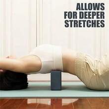 2 khối tập yoga, khối yoga mềm chống trơn trượt dùng cho yoga, pilates, thiền. - màu đen - Xem 7