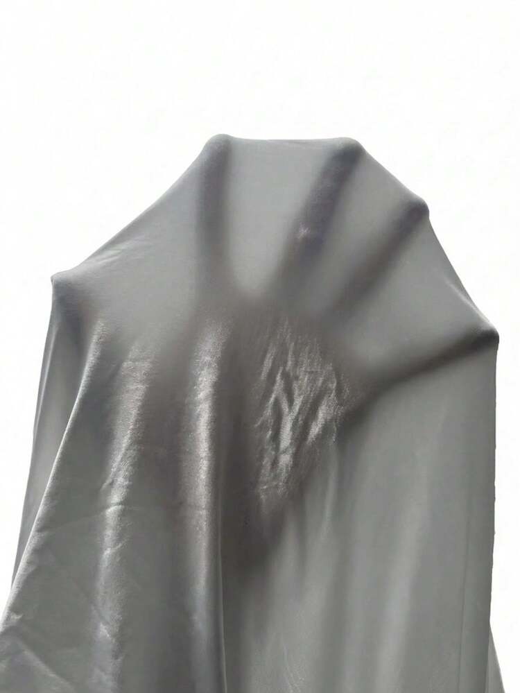 KIZN Hochgeschnittene Kunstleder-Leggings mit Knopfdetail am Knöchelverschluss, Skinny-Fit Hose in voller Länge