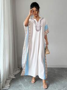 Selianne Bata suelta con estampado para mujeres - Multicolor - Ver 5