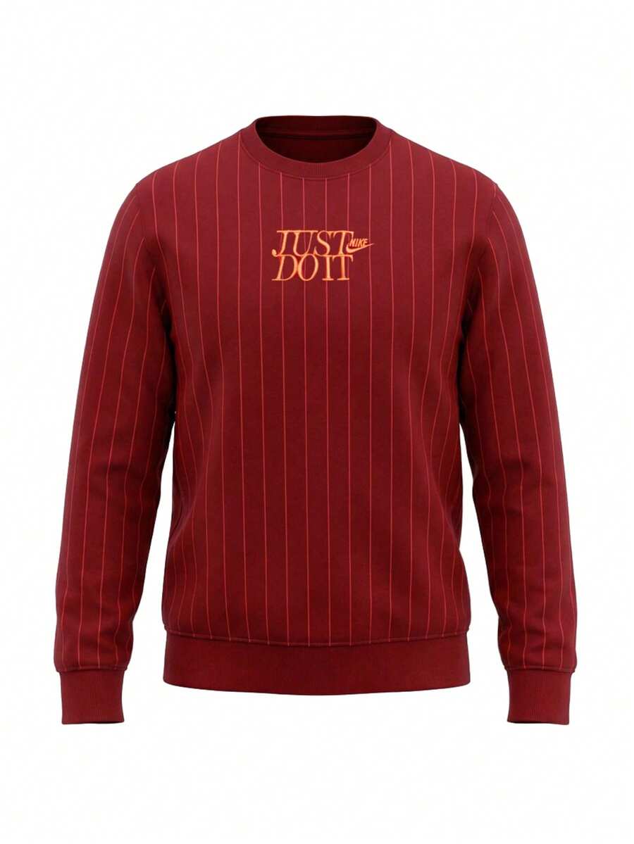 Nike Club Men's Sweatshirts Red - Team Red/Safety Orange - View 1