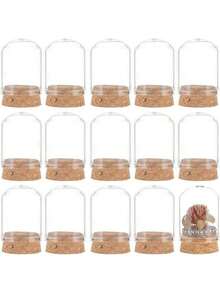 10 Exquisite Glass Jars Of Handmade Almonds - Sweet Wedding Party Favors Glass Jars, Bottles, And Display Cases - Multicolor - View 1