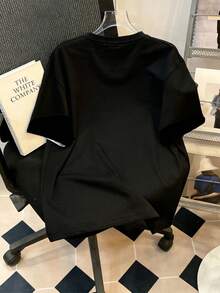 Manfinity Joysei Duck Pattern Print Design On Abdominal Muscles, Men's Fashionable Summer Casual Sportswear, Men's Top - Black - View 2