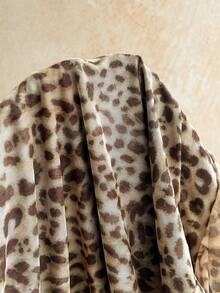 Soleia 女士豹纹扭结设计开衩吊带背心和不对称下摆迷你裙两件套 - 彩色 - 查看 5