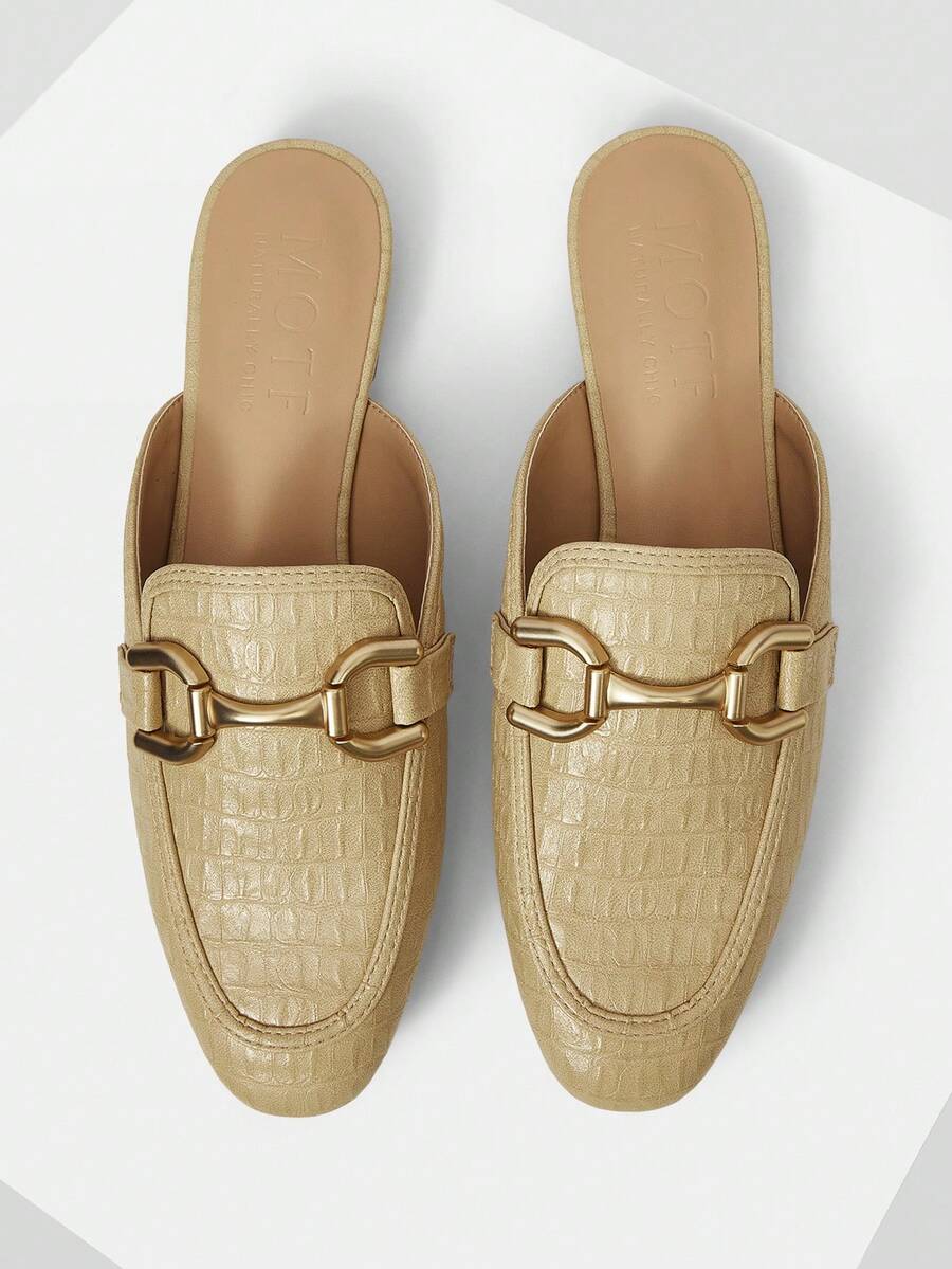 MOTF ZAPATOS PLANOS CÓMODOS PARA USO DIARIO CON DISEÑO SLIP-ON PARA MUJERES PARA NAVIDAD - Albaricoque claro - Ver 1