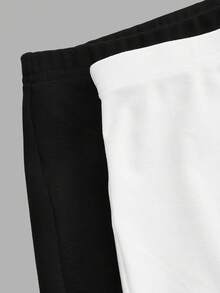 SHEIN BASICS 2件装女士半身裙 - 彩色 - 查看 4