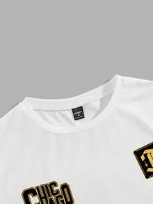 Manfinity EMRG Áo thun nam tay ngắn màu trắng in hình số 23, kiểu dáng thường ngày. - Nhiều màu - Xem 4