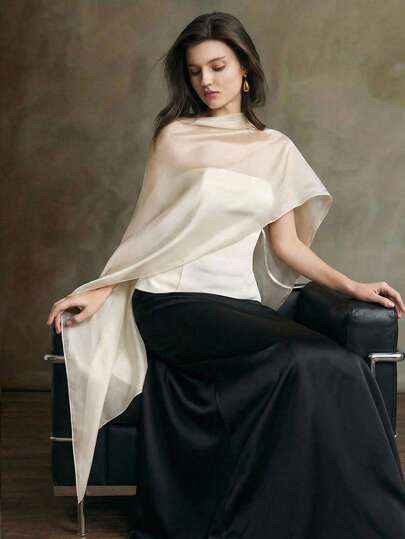 Ontre 2026ss Blusa de mujer cómoda, amigable con la piel, de tela slub suave y elástica con cintura ceñida, decoración con adorno de organza, diseño versátil para atuendo elegante de invitada de boda, estilo romántico francés, moda urbana sofisticada, ropa de oficina, de alta calidad para aeropuerto y crucero, adecuada para todas las estaciones, diseño especial de Día de San Valentín, de alta gama, elegante, atuendo de crucero anticuado para invitados de boda, moda urbana casual moderna