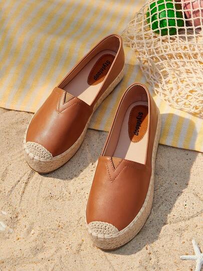 Styleloop 女士平底一脚蹬鞋，波西米亚风格，复古美式，波西米亚风，西部风，音乐节，派对装