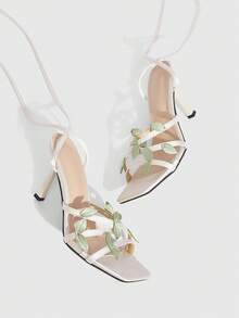 CUCCOO SZL Women's High-Heeled Sandals Are Sexy - Apricot - View 5