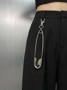 Joivida Pendentif porte-clés vintage en grande épingle de sûreté pour couples, hommes, femmes, étudiants. Charm de sac d'école dans le style Ins. Décoration de taille personnalisée pour les déplacements quotidiens, accessoire streetwear - Multicolore - Voir 1