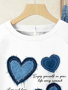 Rusticease 两件套女士蓝色爱心图案度假休闲上衣+蓝色半裙套装 - 夏季波西米亚风半裙套装，适合海滩、邮轮、音乐节、演唱会、婚礼宾客、城市旅行、海岛度假及乡村穿着 - 彩色 - 查看 4