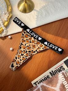 女童字母印花极简性感低腰纯棉内裤 - 彩色 - 查看 6