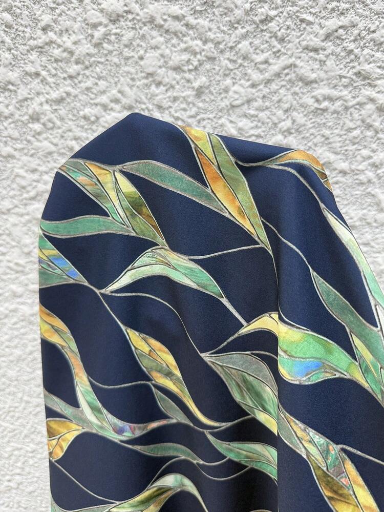 Plus Size Women Leaf Print Round Neck Sleeveless Tank Top Casual Asymmetrical Summer Blouse And Wide Leg Pants Casual 2 Pieces Set Summer Outfit For Plus Size Women Festival Outfits For Plus Size Women Beach Outfits For Plus Size Women Vacation Outfits Plus Size  Women Country Concert Outfit  Boho Outfit