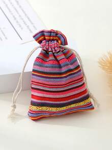 Bộ 6/12/15 túi quà mini có dây rút kiểu lễ hội Mexico, túi vải lanh kiểu Ai Cập, họa tiết rực rỡ, đồ dùng tiệc tùng, lý tưởng cho các lễ hội theo chủ đề Mexico/tiệc ngoài trời, dùng để đựng kẹo, cũng thích hợp để đựng trang sức/tiền xu và trang trí ngày lễ. - Nhiều màu - Xem 2