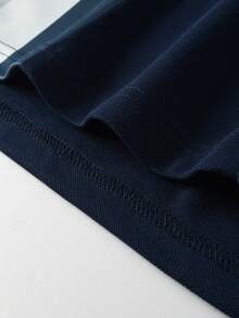 Manfinity CasualCool Bộ áo polo ngắn tay nam, thích hợp mặc ở nhà, đi chơi và tụ họp. - Xanh đậm - Xem 6