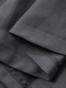 FRIFUL Women's Summer/Spring Solid Color Pleated Short Lining Shorts, Loose Casual Versatile Slim Fit Mini Skirt - Grey - View 9