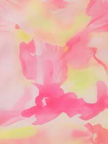 GlowEve Asymmetric Hem Pink Mid-Length Vacation Dress - Pink - View 2