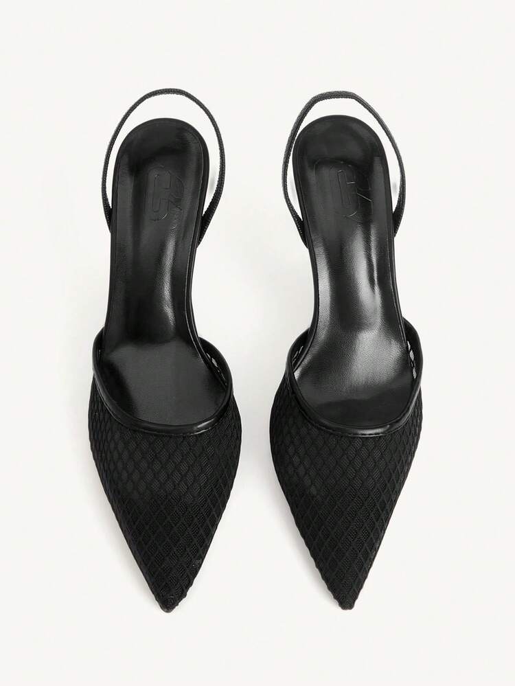 CUCCOO CHICEST Pointed Toe Breathable Mesh Hollow-Out Fashionable Elegant Sexy Stiletto High Heels For Party Wedding Shoes Summer Shoes Bride Shoes