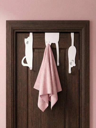 Joivida 3 paquetes de ganchos para colgar sobre la puerta, estantes de almacenamiento sin taladrar para puertas de armarios y gabinetes, organizador ahorra espacio para sombreros, llaves, abrigos y accesorios