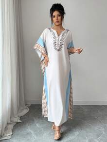 Selianne Bata suelta con estampado para mujeres - Multicolor - Ver 3