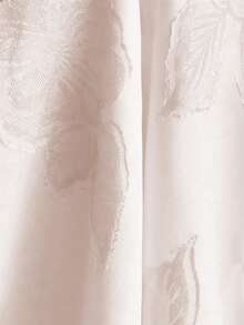 SHEIN Sweetro Áo kiểu nữ thanh lịch cổ yếm, vạt lệch vai, chất liệu jacquard, thích hợp cho mùa hè. - Nhiều màu - Xem 4