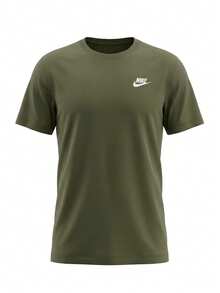 Nike Sportswear Club Men's T-Shirt Green - MEDIUM OLIVE - View 1