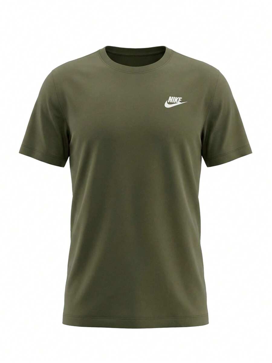 Nike Sportswear Club Men's T-Shirt Green - MEDIUM OLIVE - View 1