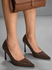 CUCCOO SZL Women's High-Heeled Shoes Are Sexy - Coffee Brown - View 5