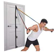 Door Resistance Band, No Drilling Or Installation Required, Home Gym Equipment Fitness Accessory, Portable Workout Equipment - Black - View 2