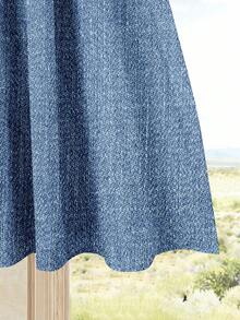 Rusticease 两件套女士蓝色爱心图案度假休闲上衣+蓝色半裙套装 - 夏季波西米亚风半裙套装，适合海滩、邮轮、音乐节、演唱会、婚礼宾客、城市旅行、海岛度假及乡村穿着 - 彩色 - 查看 5