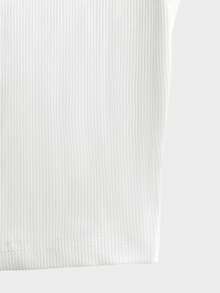 SHEIN PETITE Petite Women's Casual Tie-Front Cardigan, Versatile For Early Spring - White - View 6