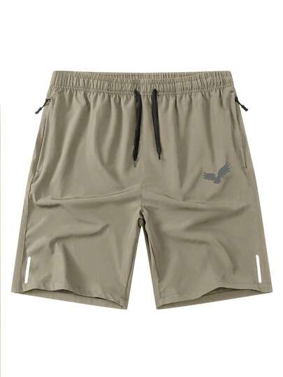 Manfinity Homme Pantalones cortos casuales de verano con cordón para hombre, pantalones cortos casuales, pantalones cortos deportivos para hombre