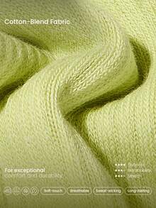 GLOWMODE 3 pares de calcetines suaves y ventilados con logo bordado para gimnasio, entrenamiento y uso diario - White+Lime Shervet+Slate Green - Ver 5