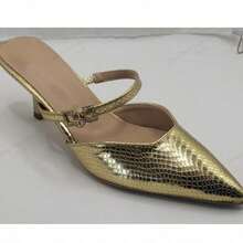 CUCCOO CHICEST Women's Autumn Shoes - Golden snake pattern - View 6