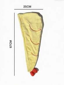 Zazumi 1Pc Cute Fried Shrimp Cartoon Hair Towel – Super Absorbent Quick-Dry Hair Turban For Women - Multicolor - View 10