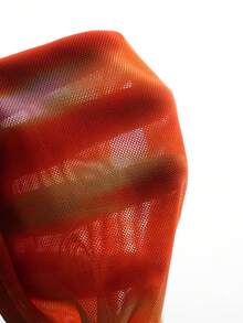 Solea Vida Sexy Vacation Halter Neck Ruffle Hem 2 Pieces Set - Orange - View 7