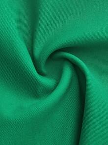 lacRébo 绿色迷你裙，配同色腰带，秋冬复古风 - 綠色 - 查看 12