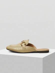 MOTF ZAPATOS PLANOS CÓMODOS PARA USO DIARIO CON DISEÑO SLIP-ON PARA MUJERES PARA NAVIDAD - Albaricoque claro - Ver 7